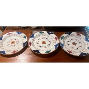 Hartstone Cheyenne Dinner Plate‎ Aztec Style Pattern Signed Handpainted 11"